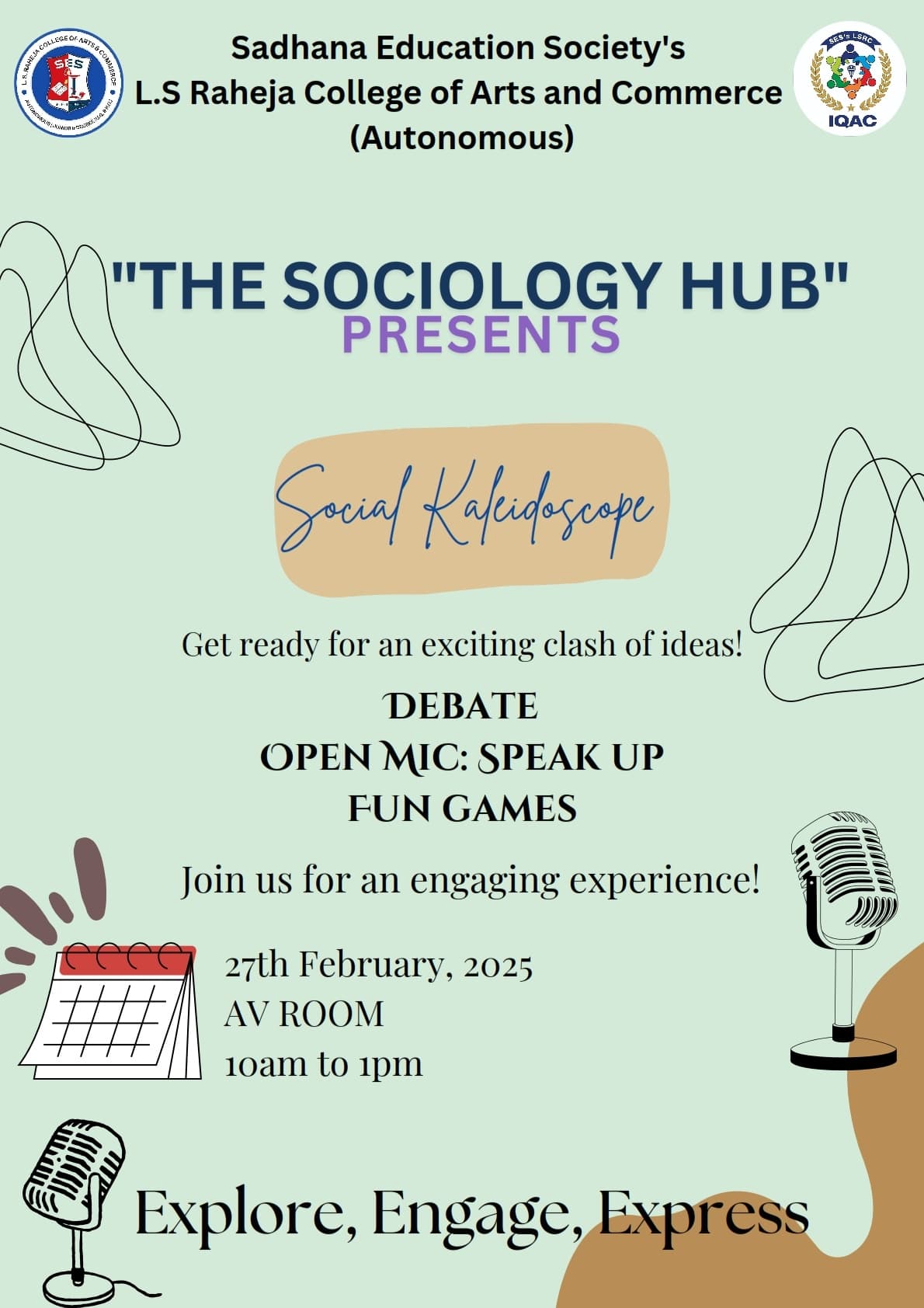 The Sociology Hub Debate & Open Mic Competition Feb 2025